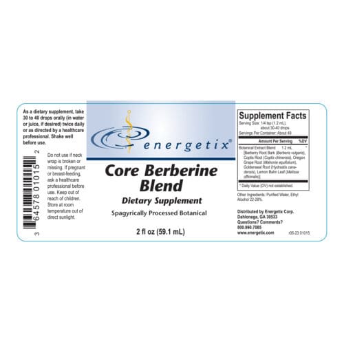 Core Berberine Blend Label