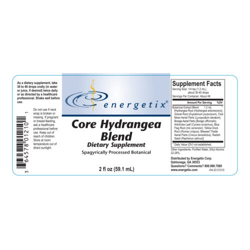 Core Hydrangea Blend Label