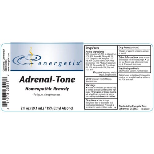 Adrenal-Tone Label