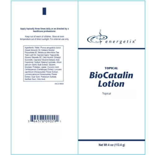 BioCatalin Lotion Label