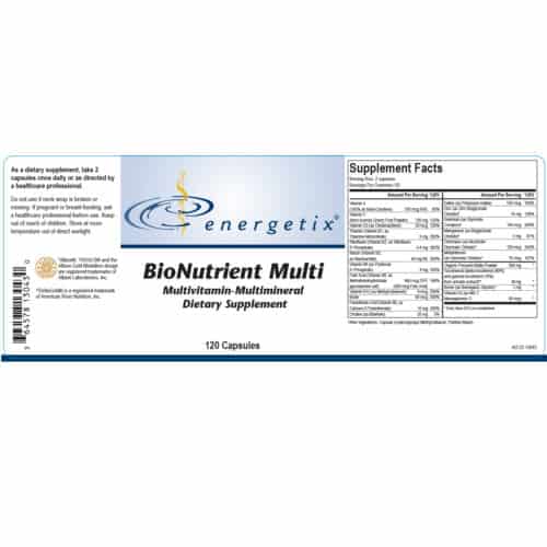 BioNutrient Multi Label