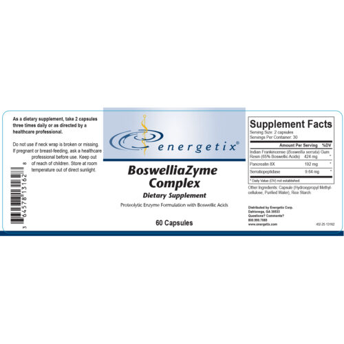BoswelliaZyme Complex Label