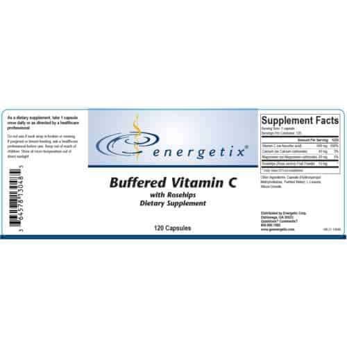 Buffered Vitamin C Label