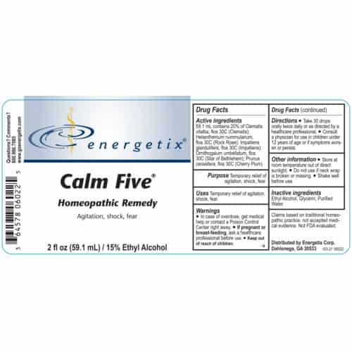 Calm Five Label