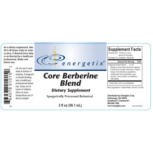 Core Berberine Blend Label