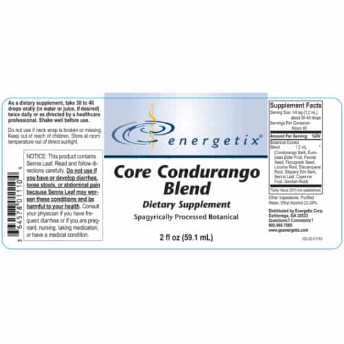 Core Condurango Blend Label