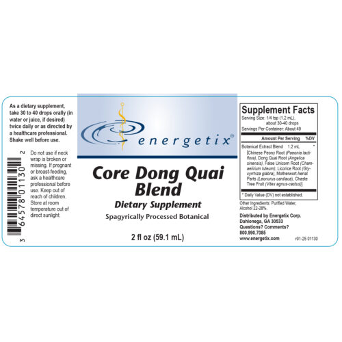 Core Dong Quai Blend Label