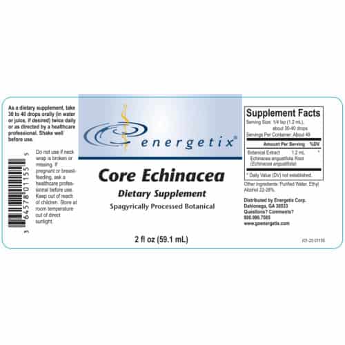 Core Enchinacea Label