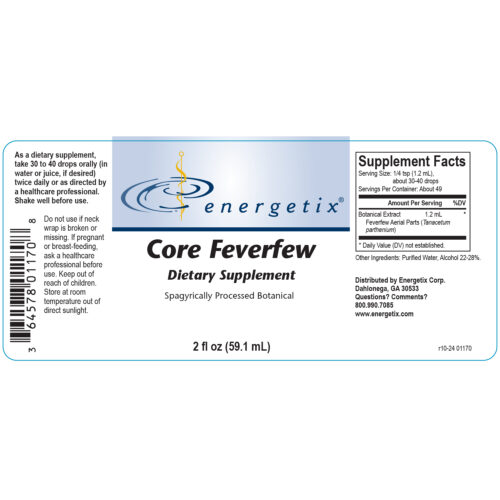 Core Feverfew Label