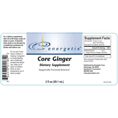 Core Ginger Label