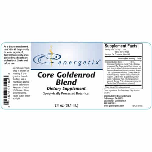 Core Goldenrod Blend Label