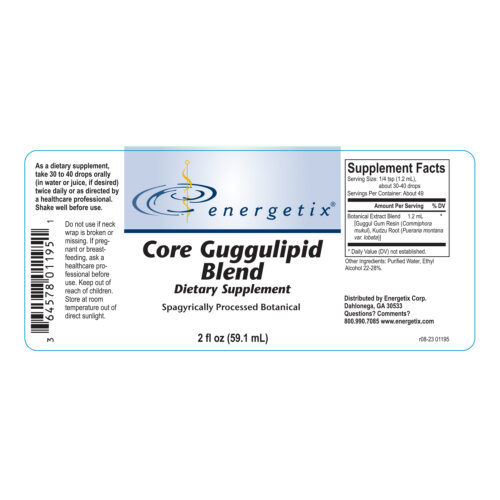 Core Guggulipid Blend Label