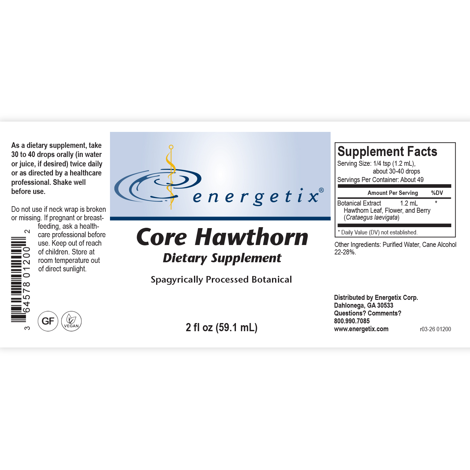 Core Hawthorn Label