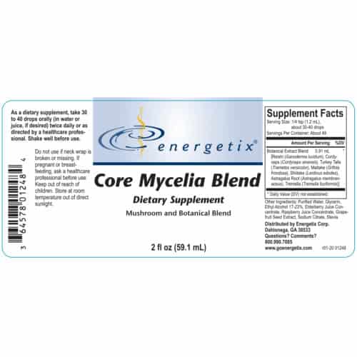 Core Mycelia Blend Label