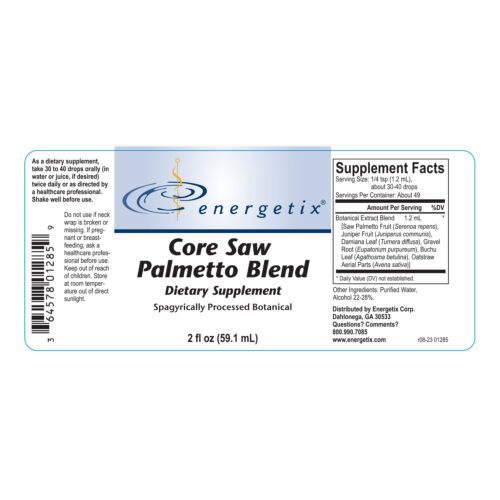 Core Saw Palmetto Label