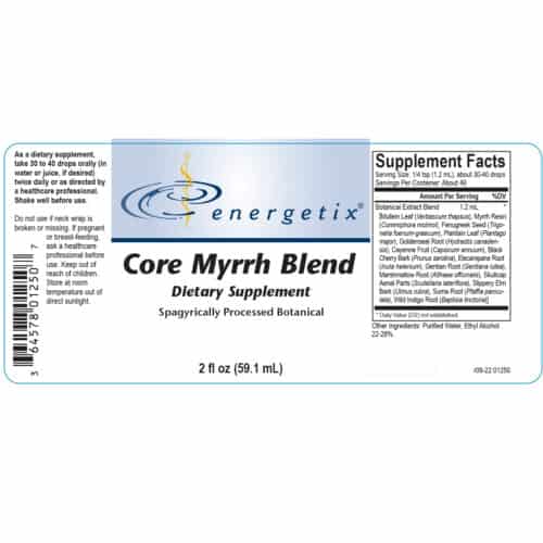 Core Myrrh Blend Label