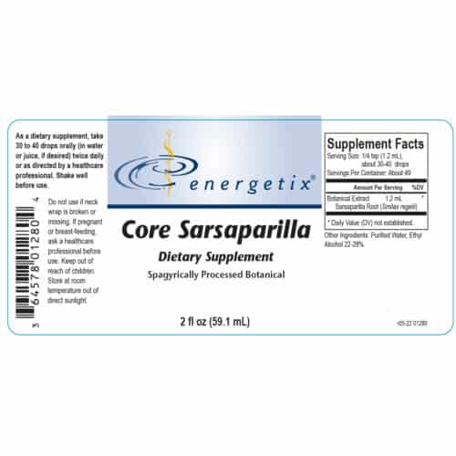 Core Sarsaparilla Label