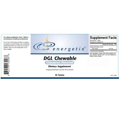 DGL Chewable Label