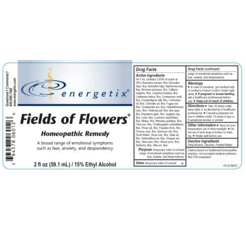 Fields of Flowers Label