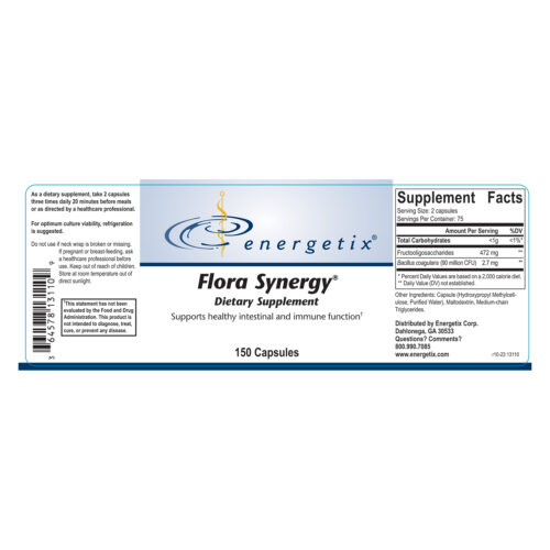 Flora Synergy 150 Cap Label
