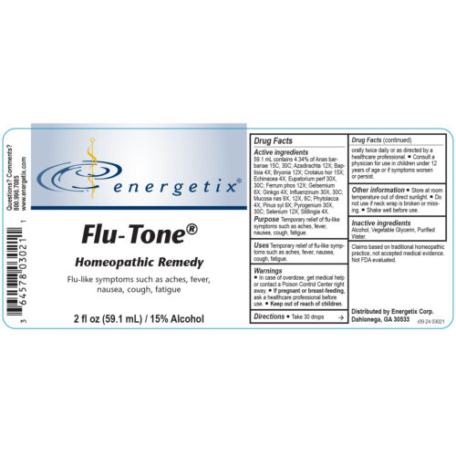 Flu-Tone Label