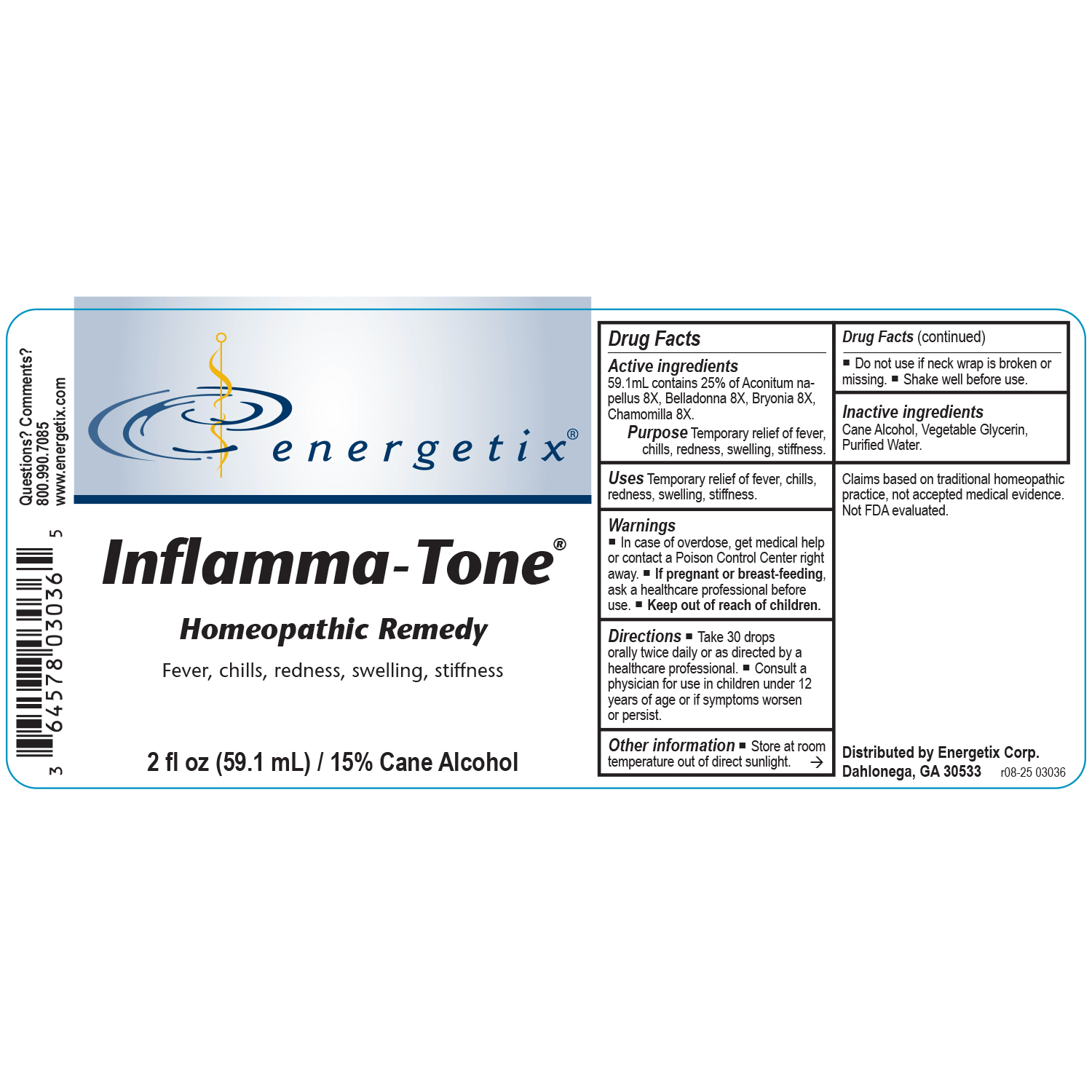 Inflamma-Tone Label