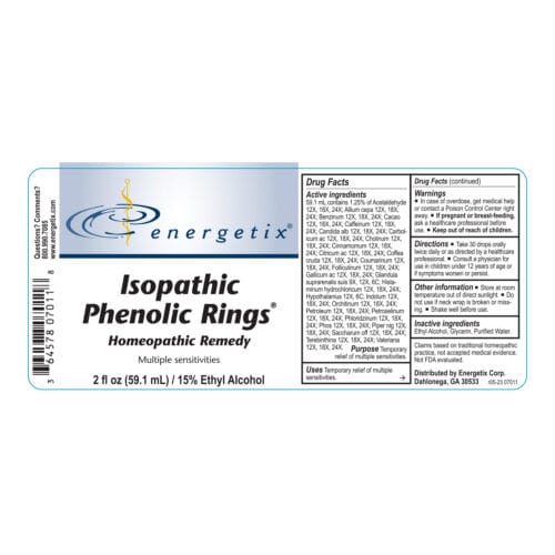 Isopathic Phenolic Rings Label