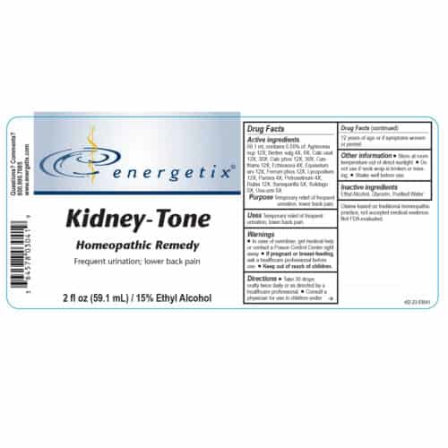 Kidney-Tone Label