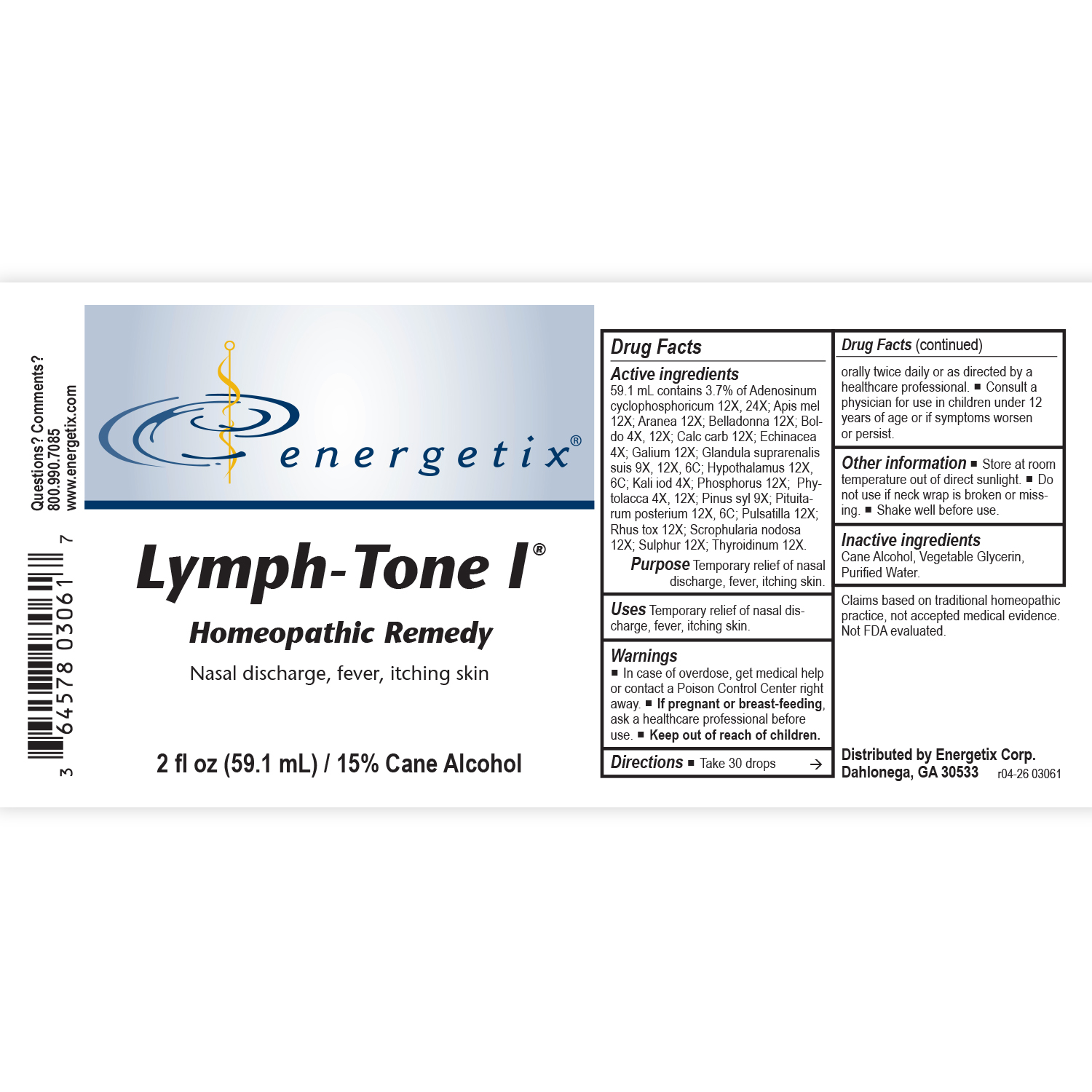 Lymph-Tone I Label