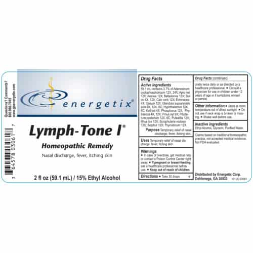 Lymph-Tone I Label