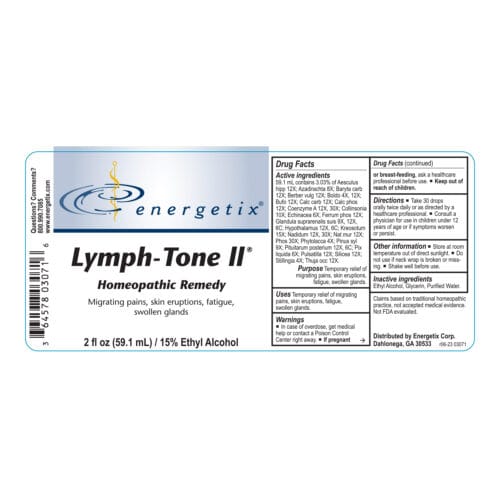 Lymph-Tone II Label