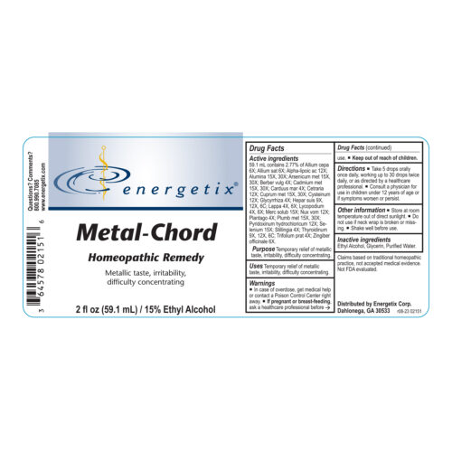 Metal-Chord Label