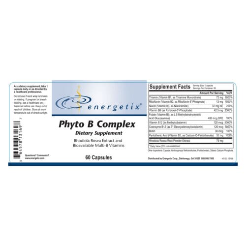 Phyto B Complex Label