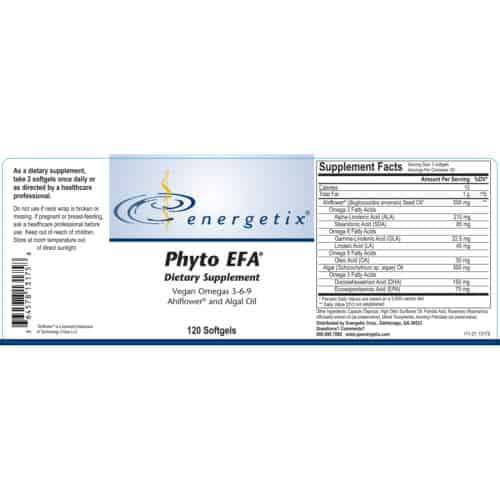 Phyto EFA Label