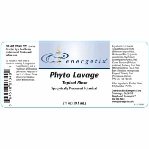 Phyto Lavage Label
