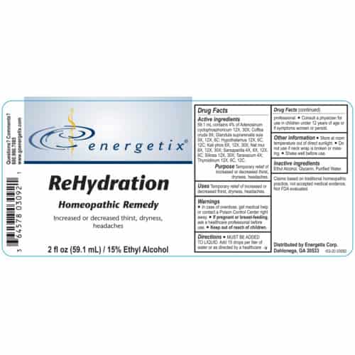 ReHydration 2oz Label
