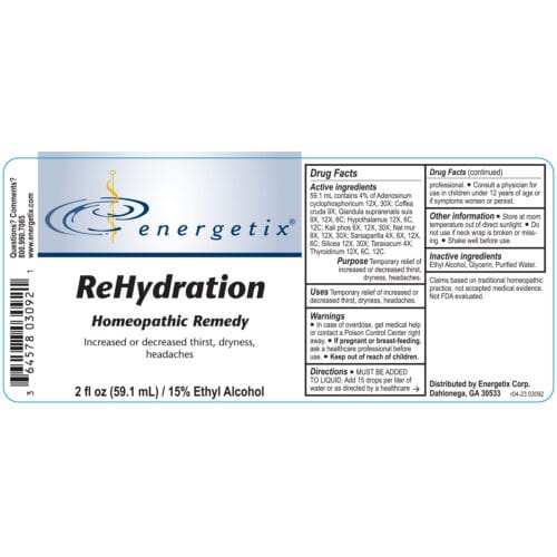 ReHydration 2oz Label