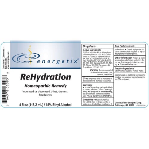 ReHydration 4oz Label