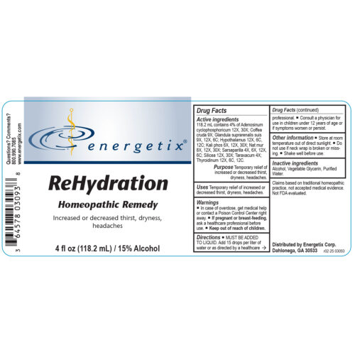 ReHydration 4oz Label