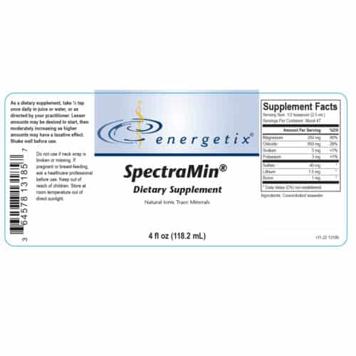 SpectraMin 4oz Label