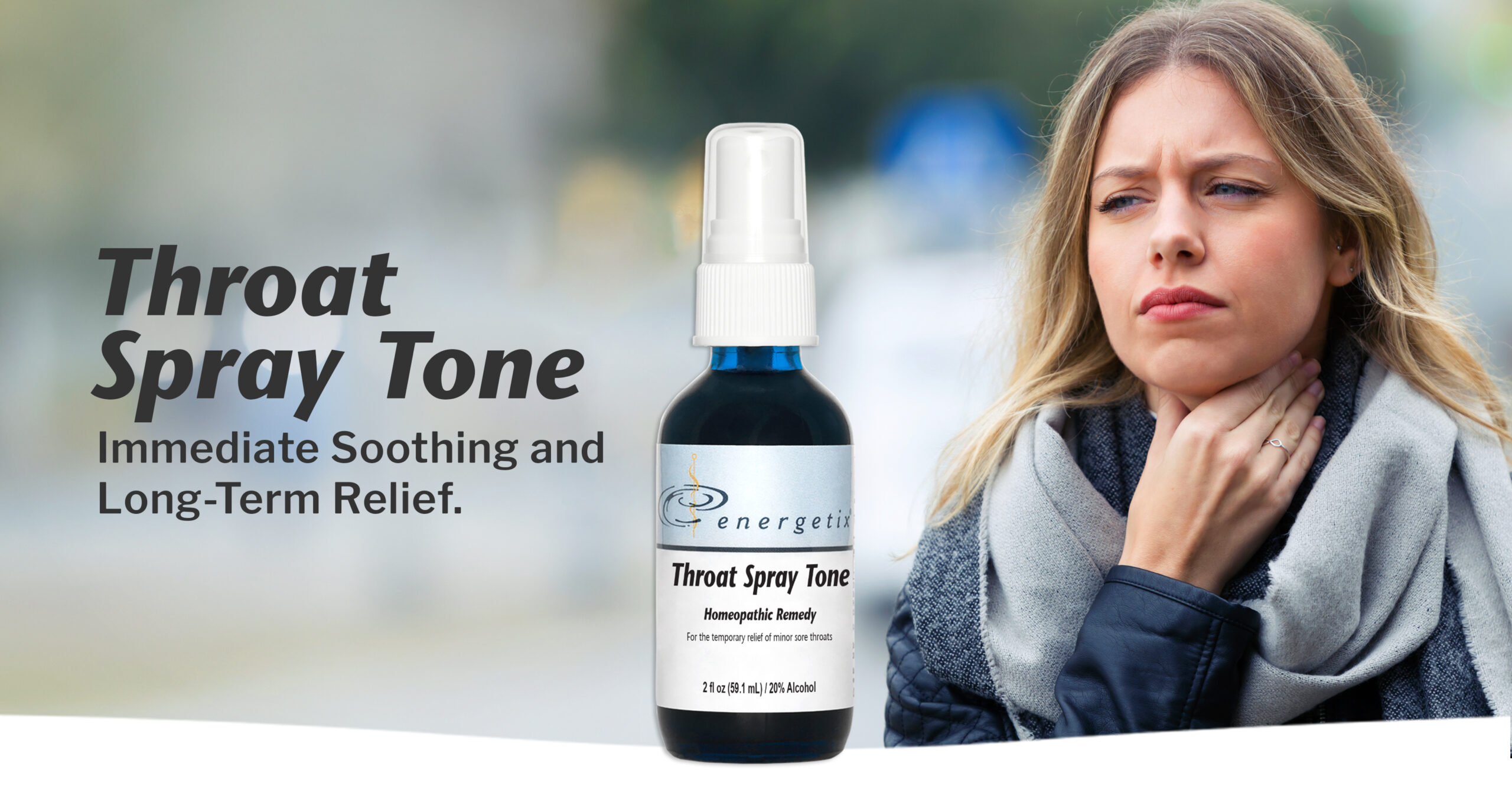 Throat Spray Tone Web Banner Mobile